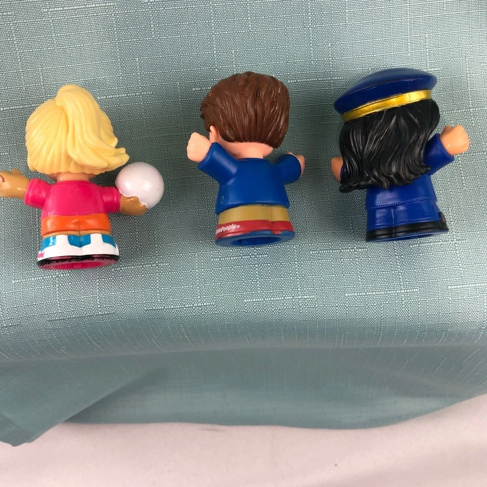 Fisher Price 9 Little People Figure Lot Diverse Characters Pilot Baker Vet Baby
